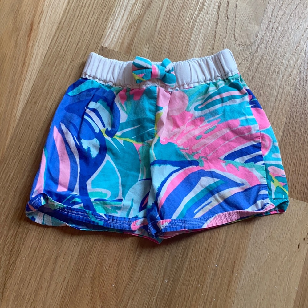Etsy made Lilly Exotic Garden baby/toddler shorts